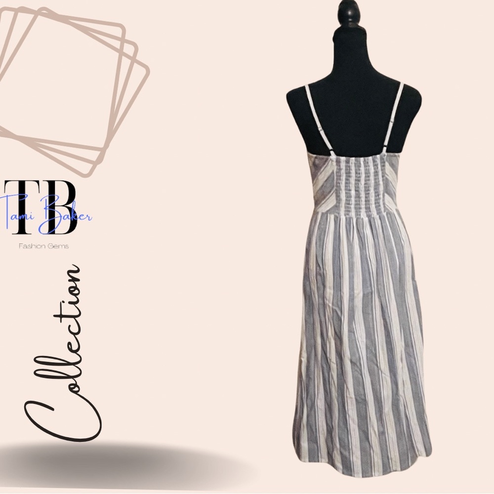 Olive+Oak Blue & White Button Dress - Picture 2 of 2